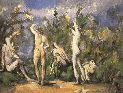 Paul Cezanne were five men and Bath oil painting picture wholesale